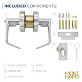 Grade 2 Commercial Door Lock Leverset- Entry/Office Function