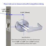 Grade 2 Commercial Door Lock Leverset- Storeroom Function