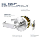 Grade 2 Commercial Door Lock Leverset- Storeroom Function