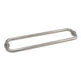 18" Center to Center Round Back-to-Back Shower Door Towel Bar