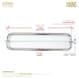 18" Center to Center Round Back-to-Back Shower Door Towel Bar