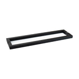 18" Center to Center Square Back-to-Back Shower Door Towel Bar with Mitered Corners
