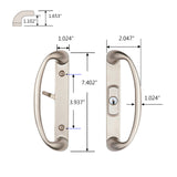 The best glass sliding door handle with lock | Keynetic door handle - Sonoma - Entry Function