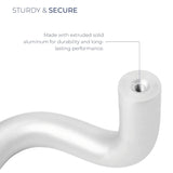 10 inch solid aluminum offset pull handle with long lasting performance 