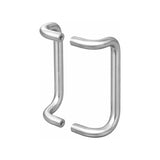 Solid aluminum offset pull handle 10 inch center to center for wood or metal door