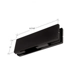 Top/Bottom Patch Fitting No Insert - Matte Black