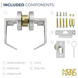 Grade 2 Commercial Door Lock Leverset - Passage Function