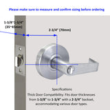 Grade 2 Commercial Door Lock Leverset- Entry/Office Function