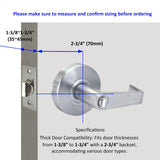 Grade 2 Commercial Door Lock Leverset- Entry Function