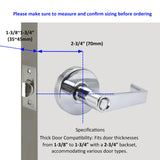 Grade 2 Commercial Door Lock Leverset- Entry Function