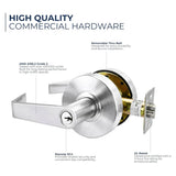 Grade 2 Commercial Door Lock Leverset- Storeroom Function