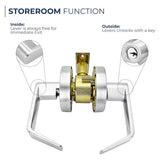 Grade 2 Commercial Door Lock Leverset- Storeroom Function