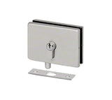 European Series Glass Mounted Patch Lock and Keeper Plate
