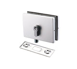 European Series Glass Mounted Patch Lock and Keeper Plate