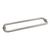 18" Center to Center Round Back-to-Back Shower Door Towel Bar