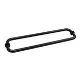 18" Center to Center Round Back-to-Back Shower Door Towel Bar