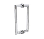 Mitered 8" Back-to-Back Shower Door Pull Handle with Washers (Copy)