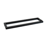18" Center to Center Square Back-to-Back Shower Door Towel Bar with Mitered Corners