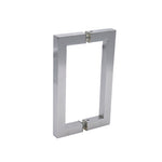 6" Contemporary Square Back-to-Back Shower Door Pull Handle