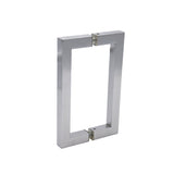 6" Contemporary Square Back-to-Back Shower Door Pull Handle