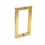 6" Contemporary Square Back-to-Back Shower Door Pull Handle