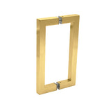 6" Contemporary Square Back-to-Back Shower Door Pull Handle