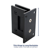 Standard Wall Mounted Shower Hinge | Full Back Plate