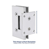 Standard Wall Mounted Shower Hinge | Short Back Plate
