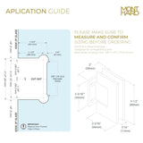 Standard Wall Mounted Shower Hinge | Short Back Plate