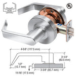 Grade 2 Commercial Door Lock Leverset - Passage Function