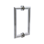 	8" / Brushed Nickel | Mitered Round Series Back to Back Pull with Washer