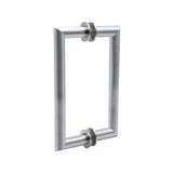 	8" / Brushed Nickel | Mitered Round Series Back to Back Pull with Washer