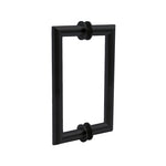 	6" / Matte Black | Mitered Round Series Back to Back Pull with Washer