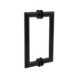 	6" / Matte Black | Mitered Round Series Back to Back Pull with Washer