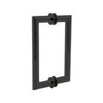 6" / Oil Rubbed Bronze | Mitered Round Series Back to Back Pull with Washer