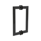 6" / Oil Rubbed Bronze | Mitered Round Series Back to Back Pull with Washer