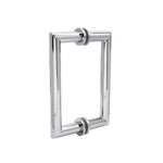 	8" / Brushed Nickel | Mitered Round Series Back to Back Pull with Washer