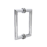 	8" / Brushed Nickel | Mitered Round Series Back to Back Pull with Washer