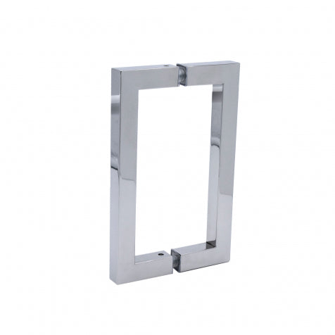 6" / Chrome | glass shower door pull handles