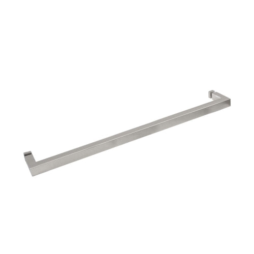 18" / Brushed Nickel | High-quality square 24 inch  shower door towel bar | 18 inch shower door towel bar