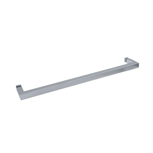 18" / Polished Nickel | High-quality square 24 inch  shower door towel bar | 18 inch shower door towel bar