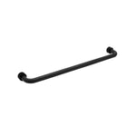 18" / Matte Black | Shower Door Towel Bar with Washer-Tubular | 24 inch shower door towel bar
