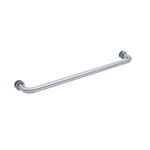 18" / Polished Chrome | Shower Door Towel Bar with Washer-Tubular | 24 inch shower door towel bar