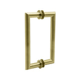 	6" / Satin Brass | Mitered Round Series Back to Back Pull with Washer