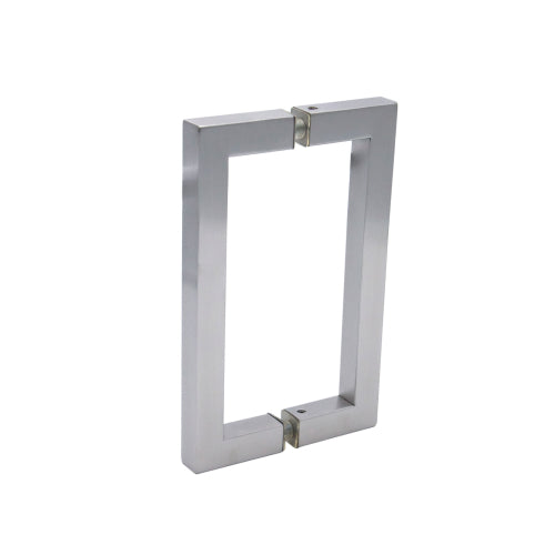 6" / Brushed Nickel | glass shower door pull handles