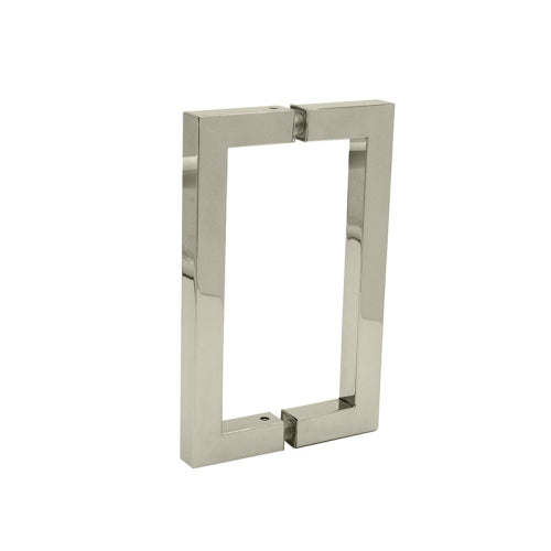 8" / Polished Nickel | glass shower door pull handles