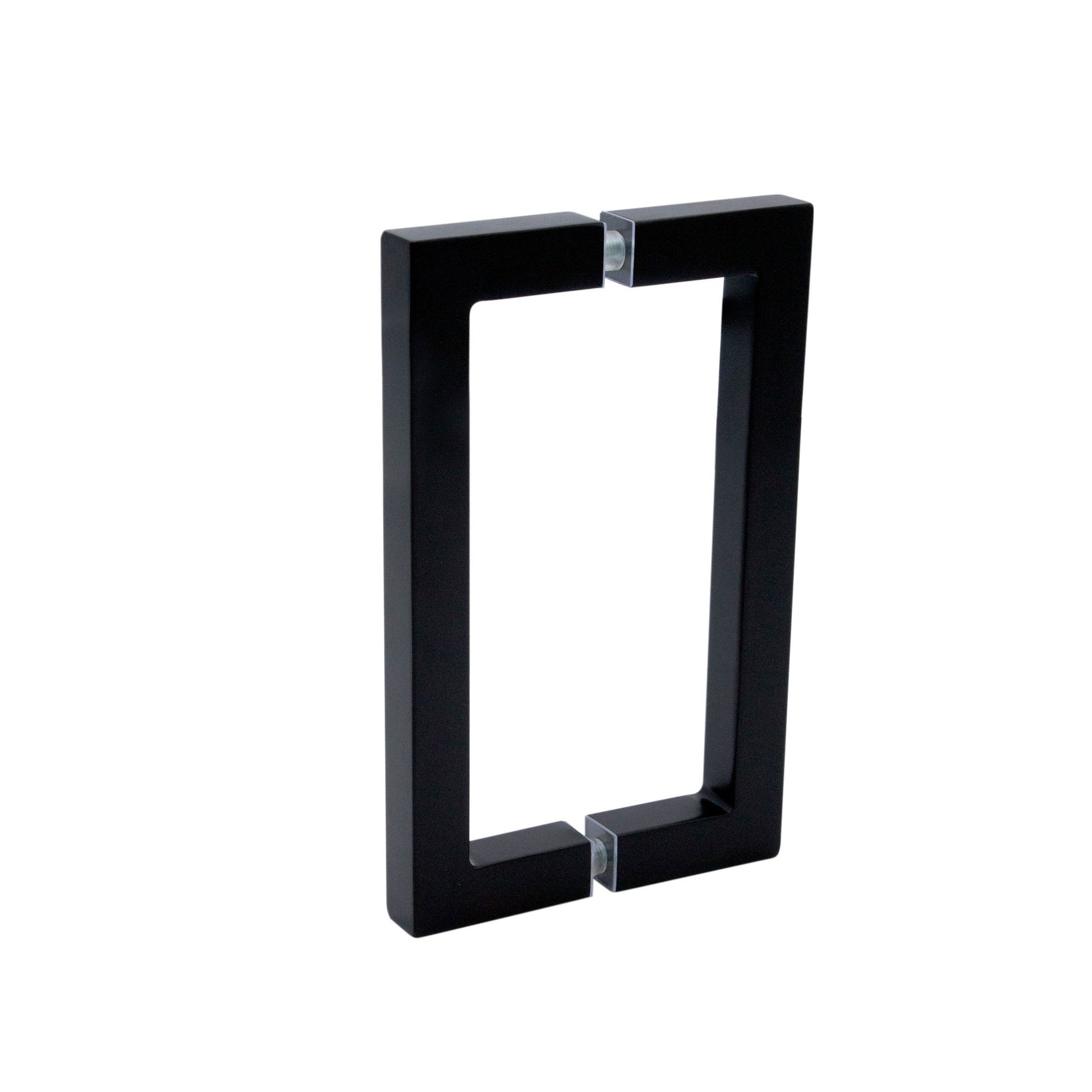 6" / Matte Black | glass shower door pull handles