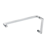 8"X18" / Polished Chrome |  8"X18" Square Towel Bar Combo