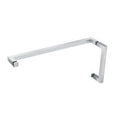 8"X18" / Polished Chrome |  8"X18" Square Towel Bar Combo